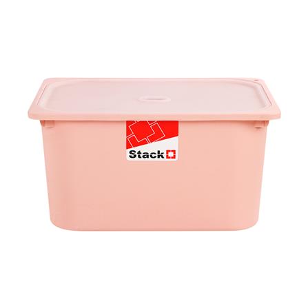 กล่องฝาปิด STACKO 2011B 43x33x22 ซม. สีชมพู_1