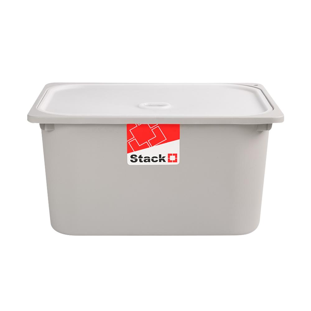 กล่องฝาปิด STACKO 2011B 43x33x22 ซม. สีเทา