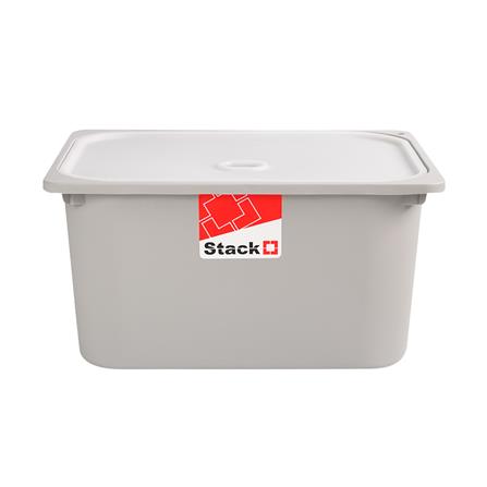 กล่องฝาปิด STACKO 2011B 43x33x22 ซม. สีเทา_1