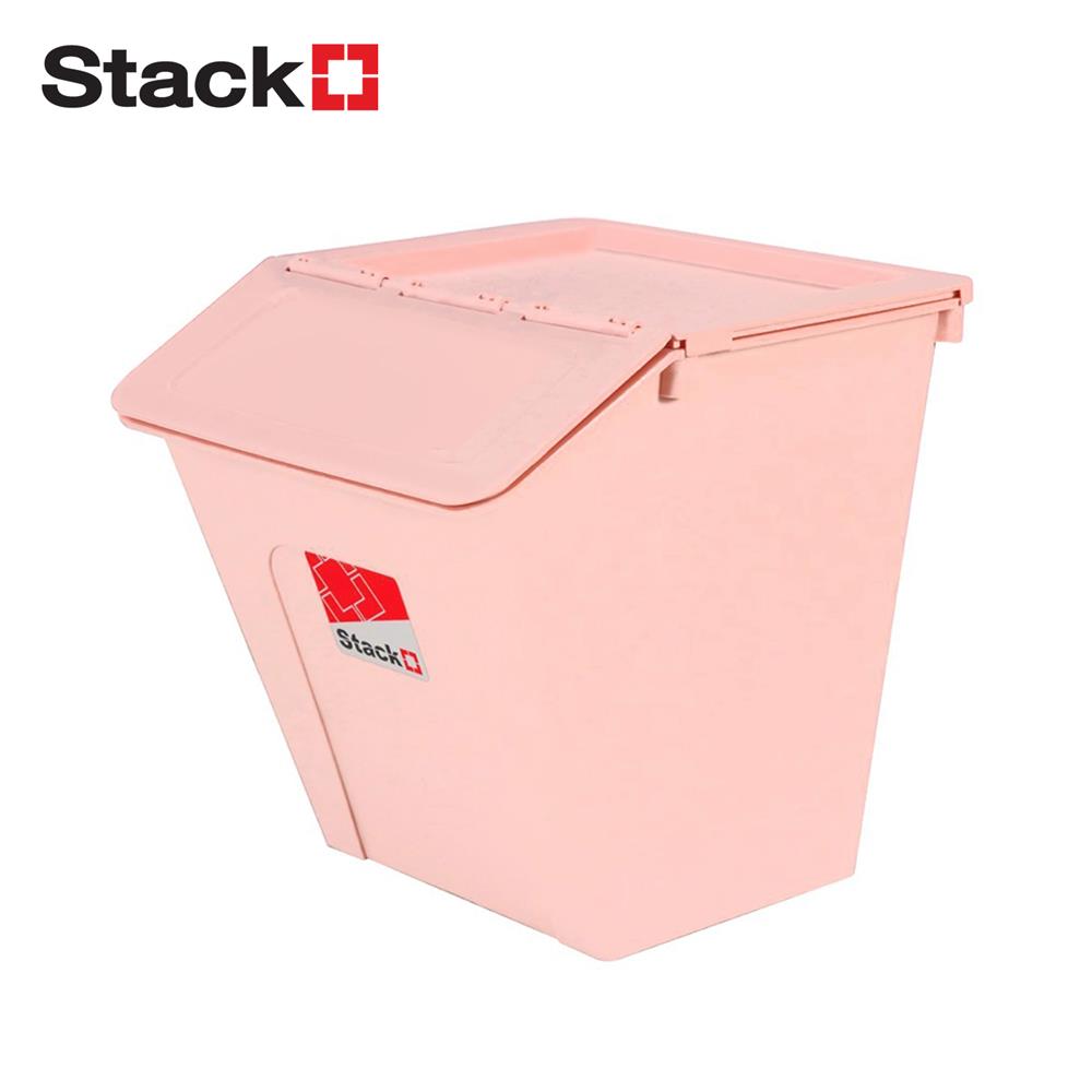 กล่องเก็บของ STACKO PARROT NEST 27 ลิตร สีชมพู_1