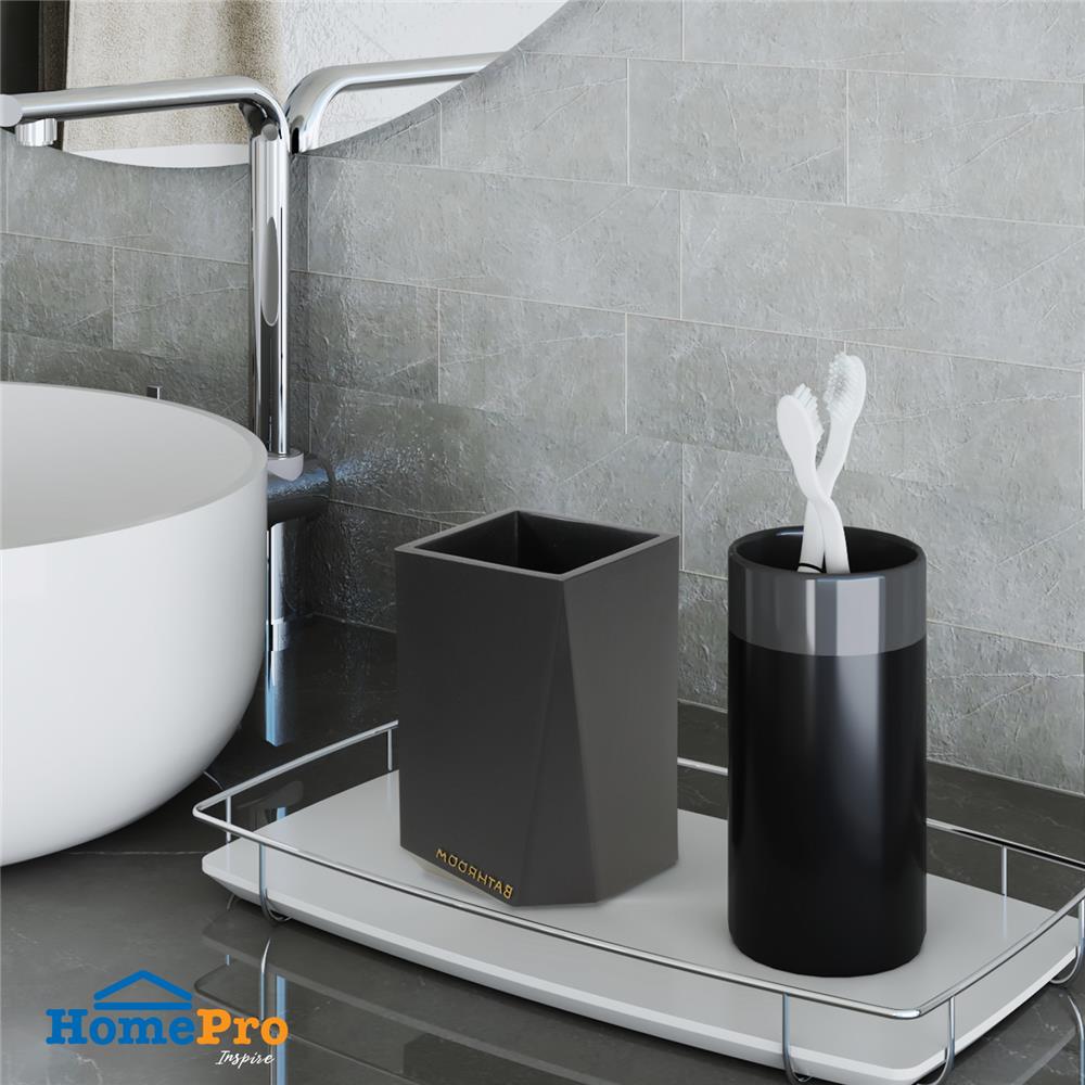 แก้วน้ำ เรซิ่น MOYA KE0320C.01J สีดำ