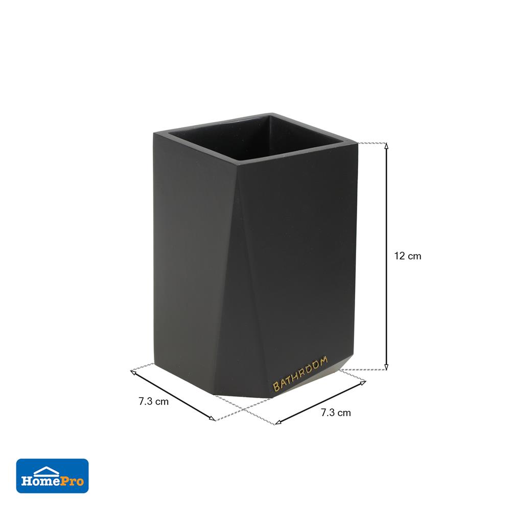 แก้วน้ำ เรซิ่น MOYA KE0320C.01J สีดำ