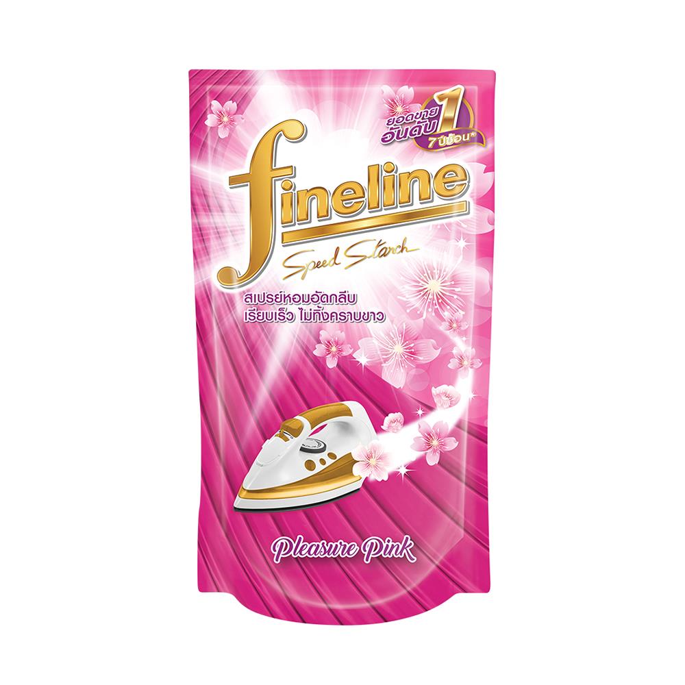 รีฟิลน้ำยารีดผ้าอัดกลีบ FINELINE 800 มล. PLEASURE PINK แพ็ก 3 ชิ้น