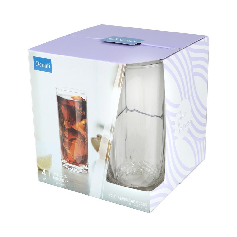 แก้วน้ำ 430ml OCEAN GLASS CONNEXION แพ็ค 4 ใบ
