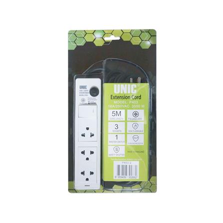 รางปลั๊กไฟ 3 ช่อง 1 สวิตซ์ UNIC P403-2 5 ม._1