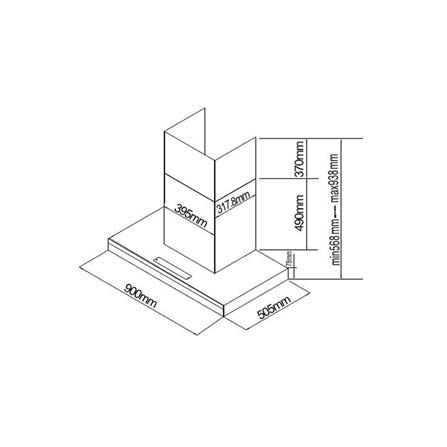 เครื่องดูดควันกระโจม FRANKE CXW 220 FT 920 M 90 ซม._2