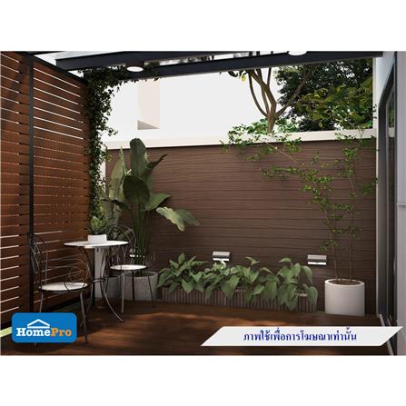 ไม้ฝ้าและผนัง THAISUN HLY003 2x12x300 ซม. สีน้ำตาลช็อกโกแลต_1