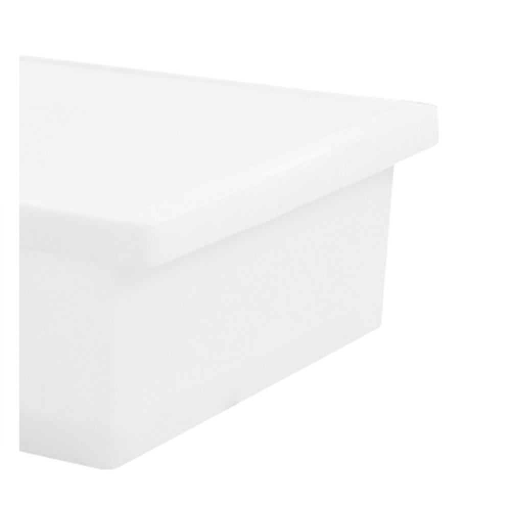 กล่องซ้อนได้ มีฝา STACKO 5224 28 ลิตร 40.9x59x16.6 ซม. สีขาว