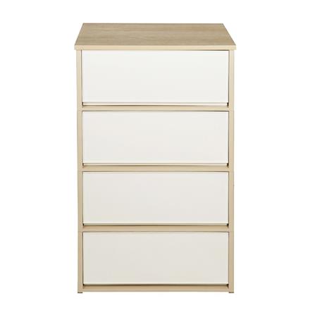 ตู้ลิ้นชัก 4 ชั้น DKW 54.7x37.7x92 สีครีม/น้ำตาล_1