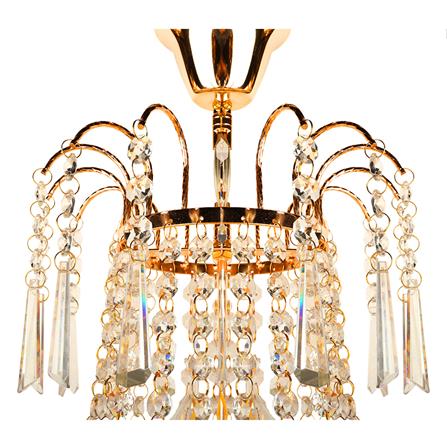 ไฟช่อ CARINI 6613-10 แก้ว/อะคริลิค/สีทอง 1หัว_4