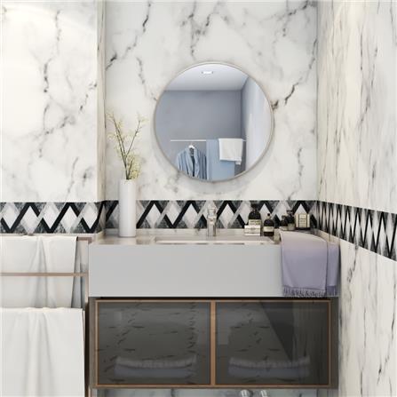 กระจกเงาตกแต่ง MOYA R001 60x60 ซม. สีแชมเปญ_3