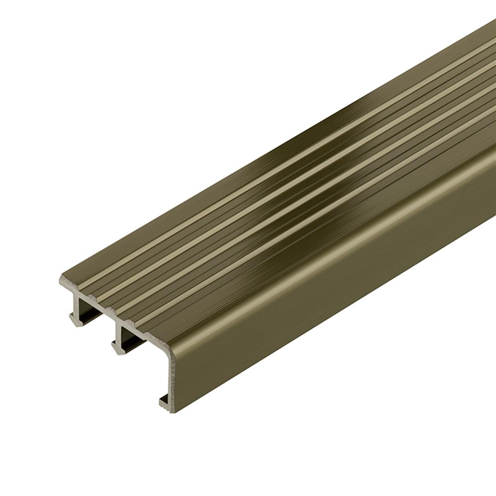 จมูกบันไดอะลูมิเนียม DP DNHG401502 4ซม. 1.5ม. สีโกลด์เบจไฮกลอส