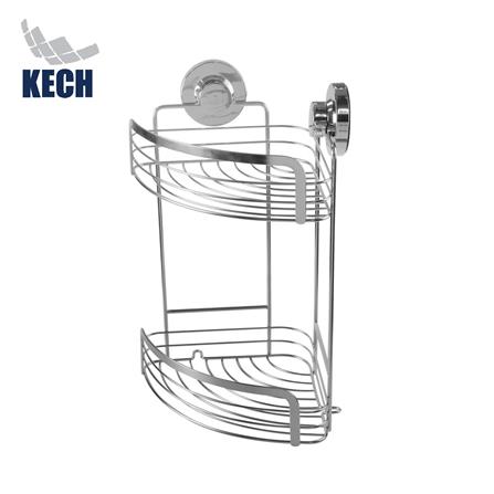 ตะกร้าสเตนเลสเข้ามุม2ชั้นสุญญากาศKECH122