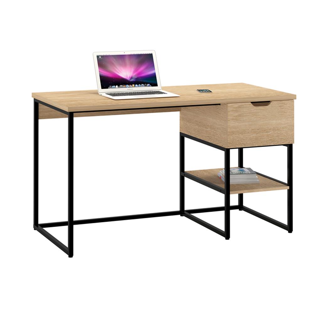 โต๊ะทำงานไม้ FURDINI HAGAN CT-3602 120 ซม. สี LIGHT OAK