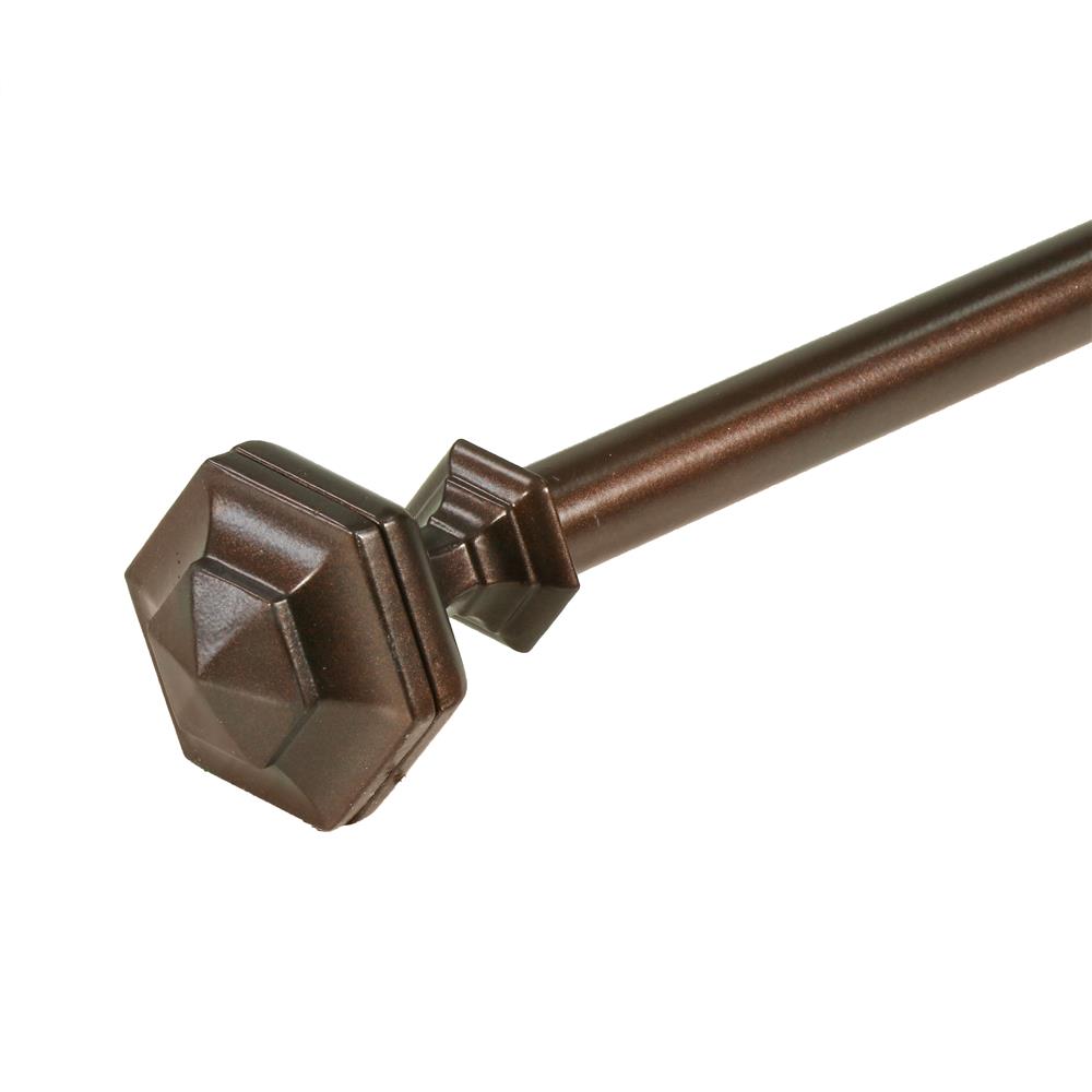 รางเหล็ก ยืดหด HOME LIVING STYLE HEXAGON 110-210 ซม. สีน้ำตาล