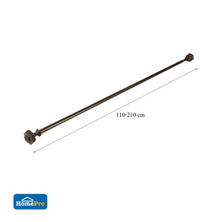 รางเหล็ก ยืดหด HOME LIVING STYLE HEXAGON 110-210 ซม. สีน้ำตาล_5