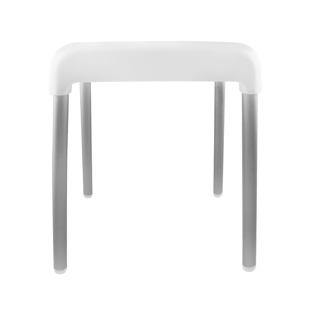 เก้าอี้ขาอลูมิเนียม PLIM L 32x25x40cm สีขาว