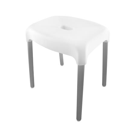 เก้าอี้ขาอลูมิเนียม PLIM L 32x25x40cm สีขาว_0