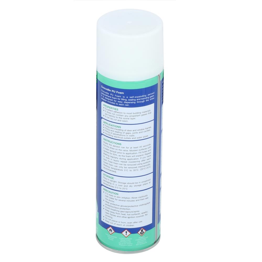 สเปร์ยโฟม PU จระเข้ 500 มล. สีขาว