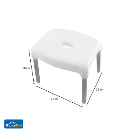 เก้าอี้ขาอะลูมิเนียม PLIM M 32x25x30 ซม. สีขาว_3