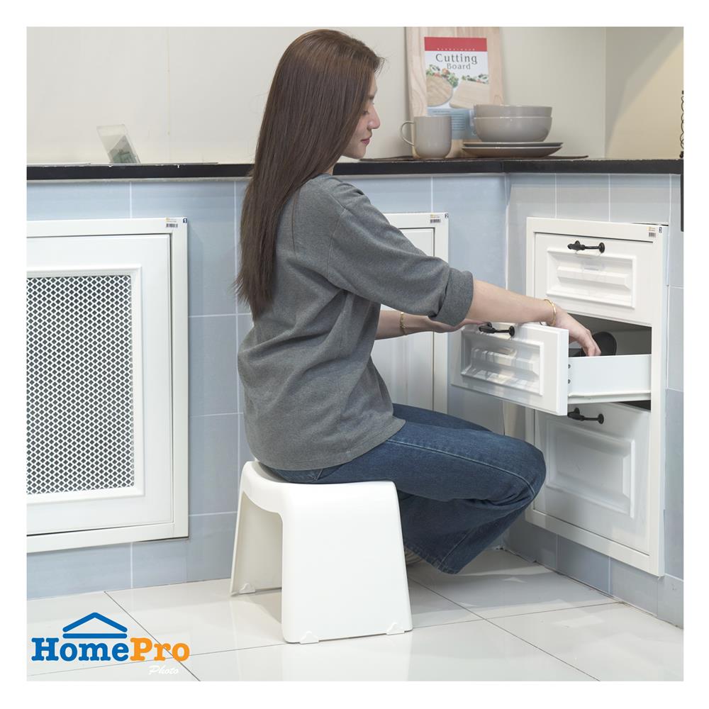 เก้าอี้พลาสติก PLIM M 37.5x24.5x28cm สีขาว