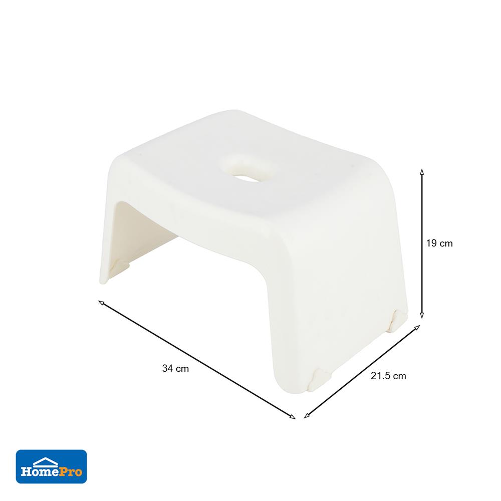 เก้าอี้พลาสติก PLIM S 34x21.5x19cm สีขาว