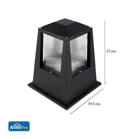 ไฟหัวเสา ELEKTRA HK-H2005 อะลูมิเนียม/พลาสติก โมเดิร์น สีดำ_5