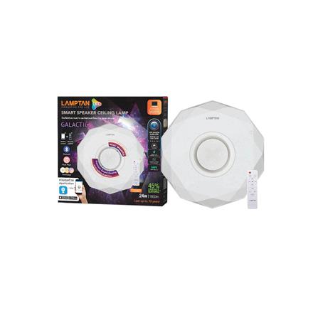 ไฟเพดาน LED LAMPTAN SMART GALACTIC 16 นิ้ว 24 วัตต์ DAYLIGHT/COOL WHITE/WARM WHITE สีขาว_2