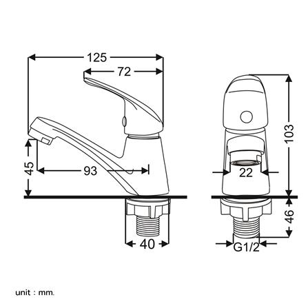 ก๊อกอ่างล้างหน้าเดี่ยว BENN BN 60A2525_4