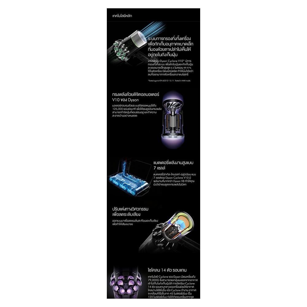 เครื่องดูดฝุ่นแบบด้าม DYSON V10 Fluffy