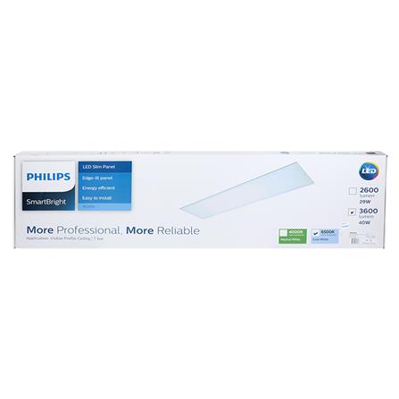 โคมติดลอย LED PHILIPS RC091LED 40 วัตต์ 30X120 ซม. สีขาว_3