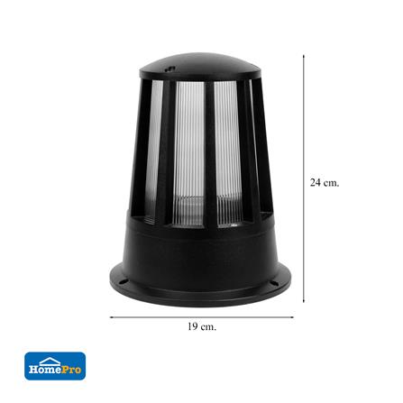 ไฟหัวเสา ELEKTRA HK-K2007 อลูมิเนียม/พลาสติก โมเดิร์น สีดำ_5