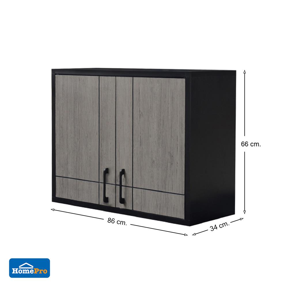 ตู้แขวนคู่ CABIN CHIC 86x66 ซม. สี GRAY OAK