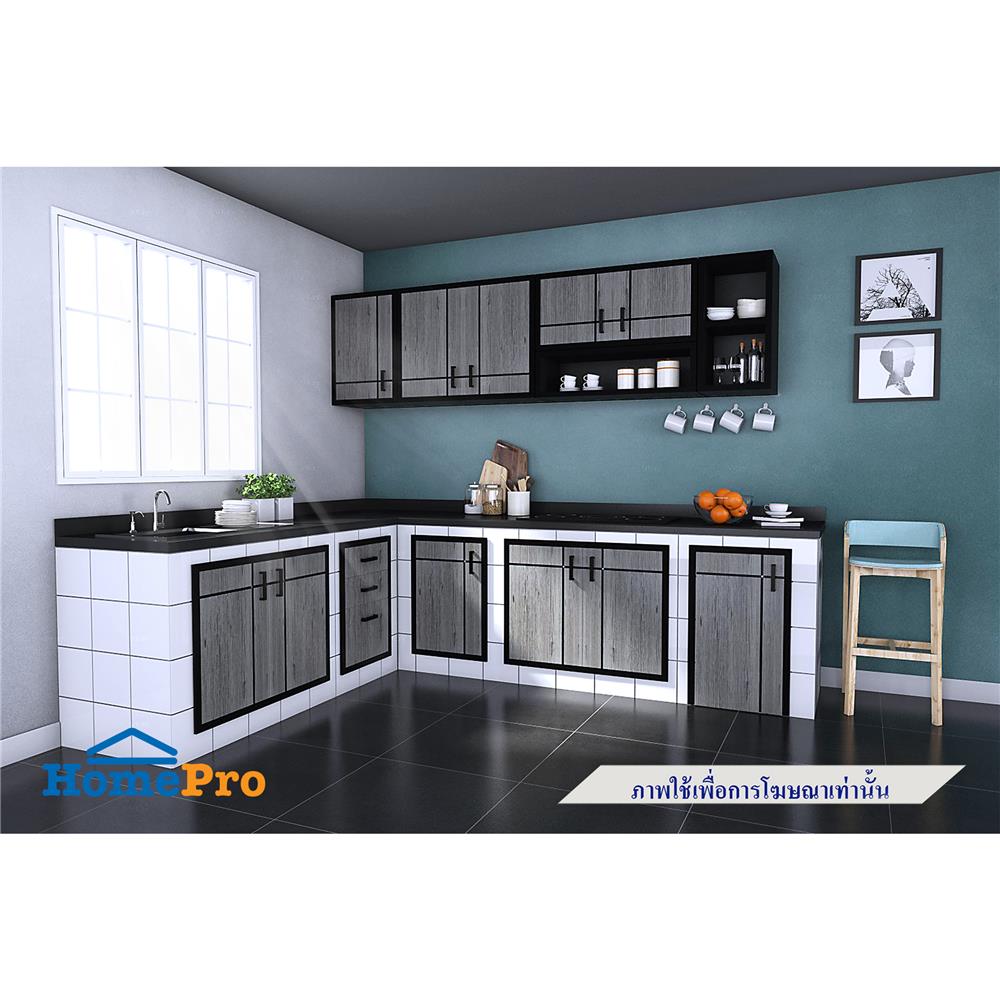 บานซิงค์เดี่ยว CABIN CHIC 44x64 ซม. สี GRAY OAK