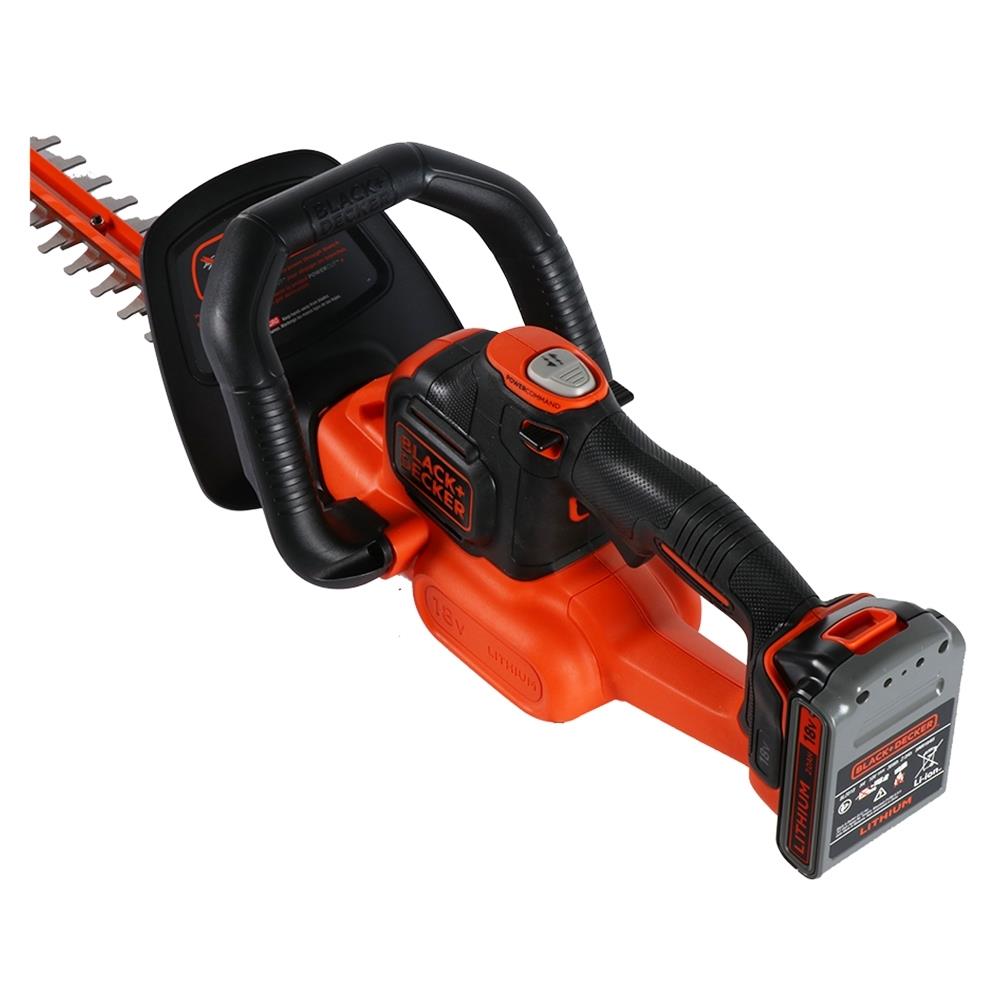 เครื่องตัดแต่งพุ่มไม้ไร้สาย (พร้อมแบตเตอรี่) BLACK&DECKER GTC18502PCF B1 18 โวลต์