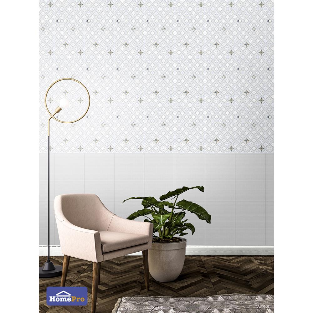 กระเบื้องผนัง 25x40 ซม. บล็องก์ โอเชี่ยน เทาอ่อน