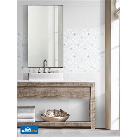 กระเบื้องผนัง 25x40 ซม. บล็องก์ โอเชี่ยน เทาอ่อน_3