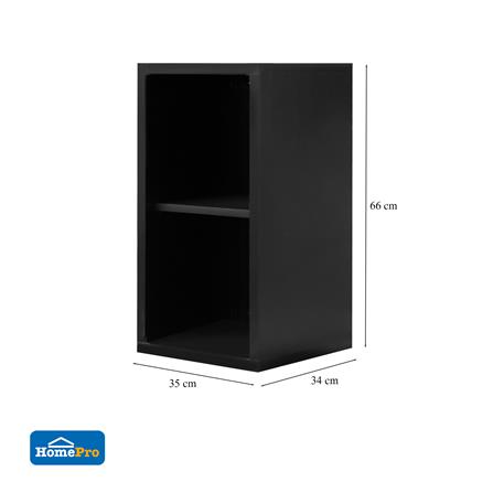 ตู้ 2 ชั้น CABIN 35x66 ซม. สีดำ_4