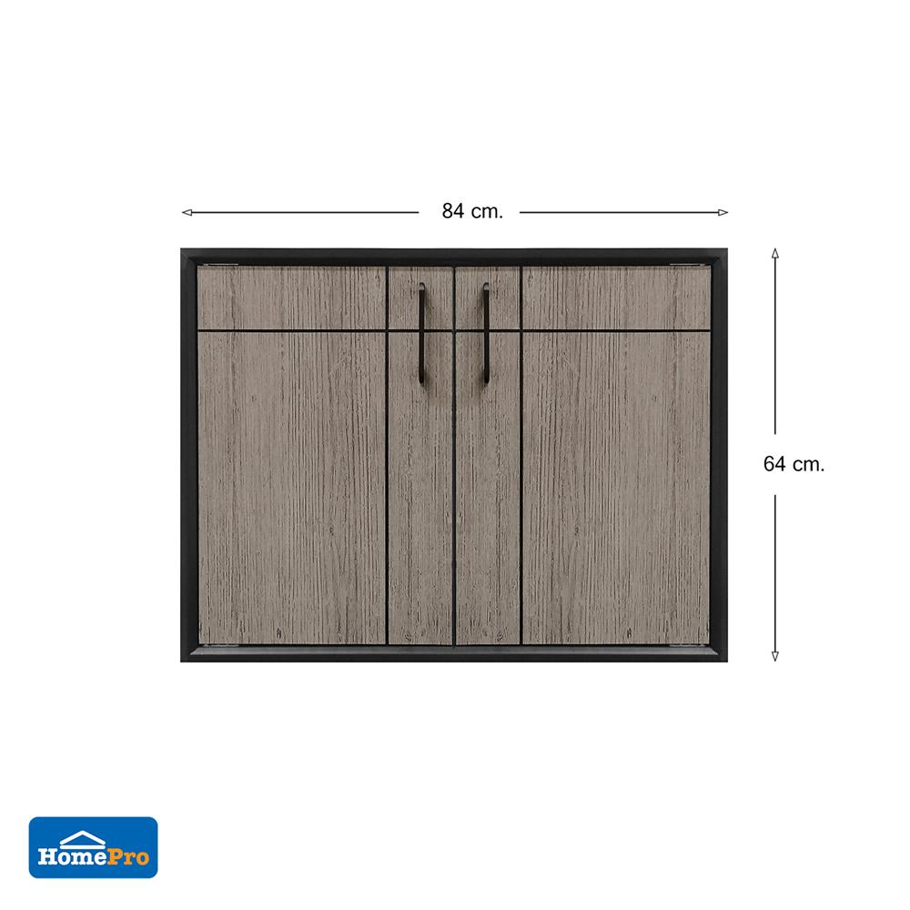 บานซิงค์คู่ CABIN CHIC 84x64 ซม. สีเทา