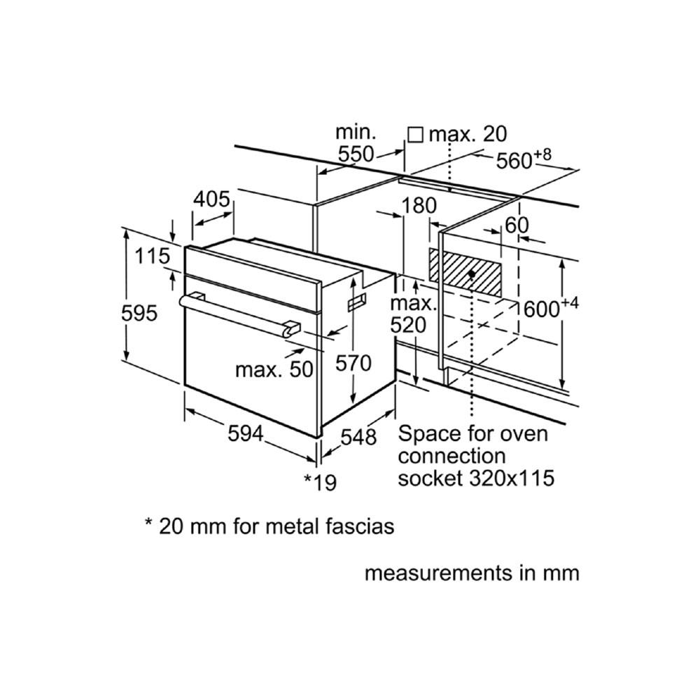 เตาอบฝังดิจิตอล BOSCH HBF113BR0A