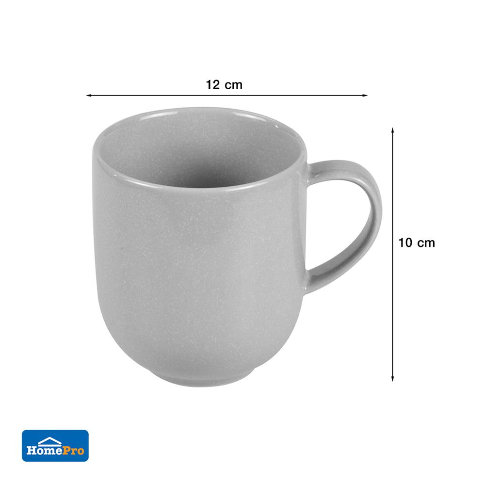 ถ้วยหูเซรามิก 540ml KECH MARMOROS เทา