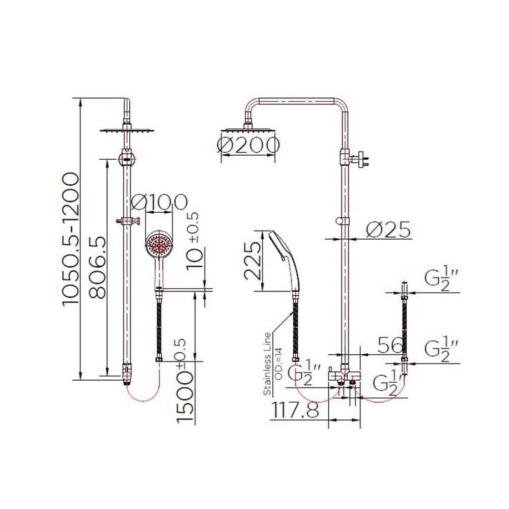 ฝักบัว RAIN SHOWER ผสม KRS-032-780-63