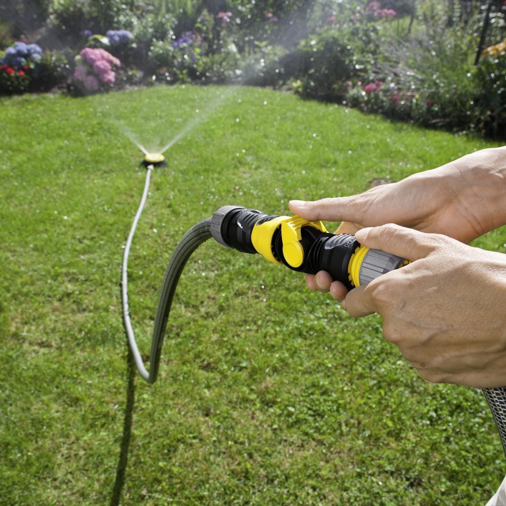 ข้อต่อมีวาล์วเปิด-ปิดน้ำ KARCHER DGK3012 1/2X5/8 นิ้ว