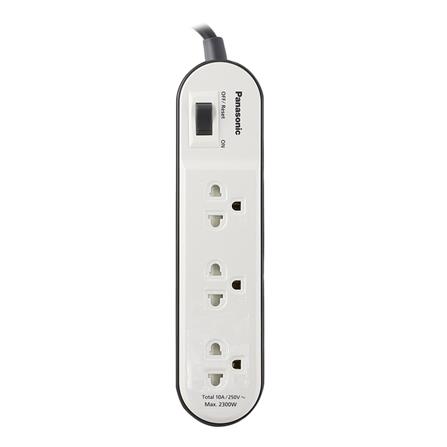 รางปลั๊กไฟ 3 ช่อง 1 สวิตซ์ PANASONIC WCHG24232W 2 ม. สีขาว