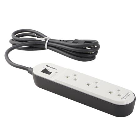 รางปลั๊กไฟ 3 ช่อง 1 สวิตซ์ PANASONIC WCHG24232W 2 ม. สีขาว_2