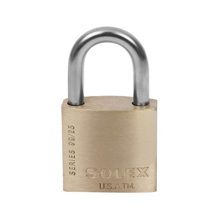 กุญแจสปริง SOLEX SL99 25 มม. สีทองเหลือง_1