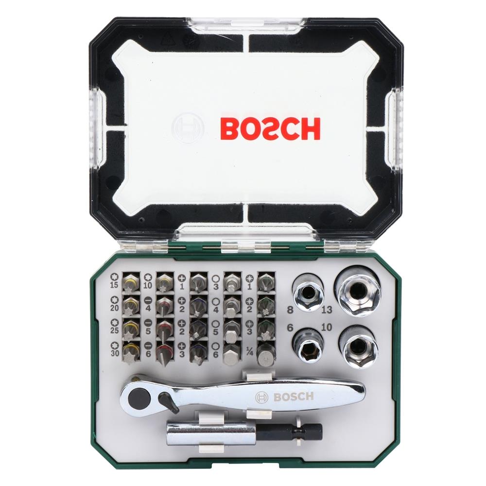 ชุดดอกไขควงและซันบล็อก BOSCH 27 ชิ้น