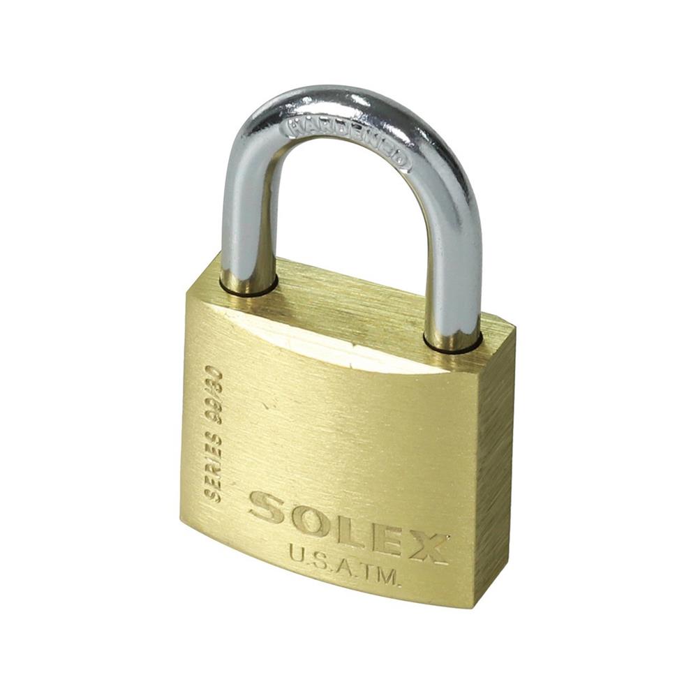 กุญแจสปริง SOLEX SL99 30 มม. สีทองเหลือง