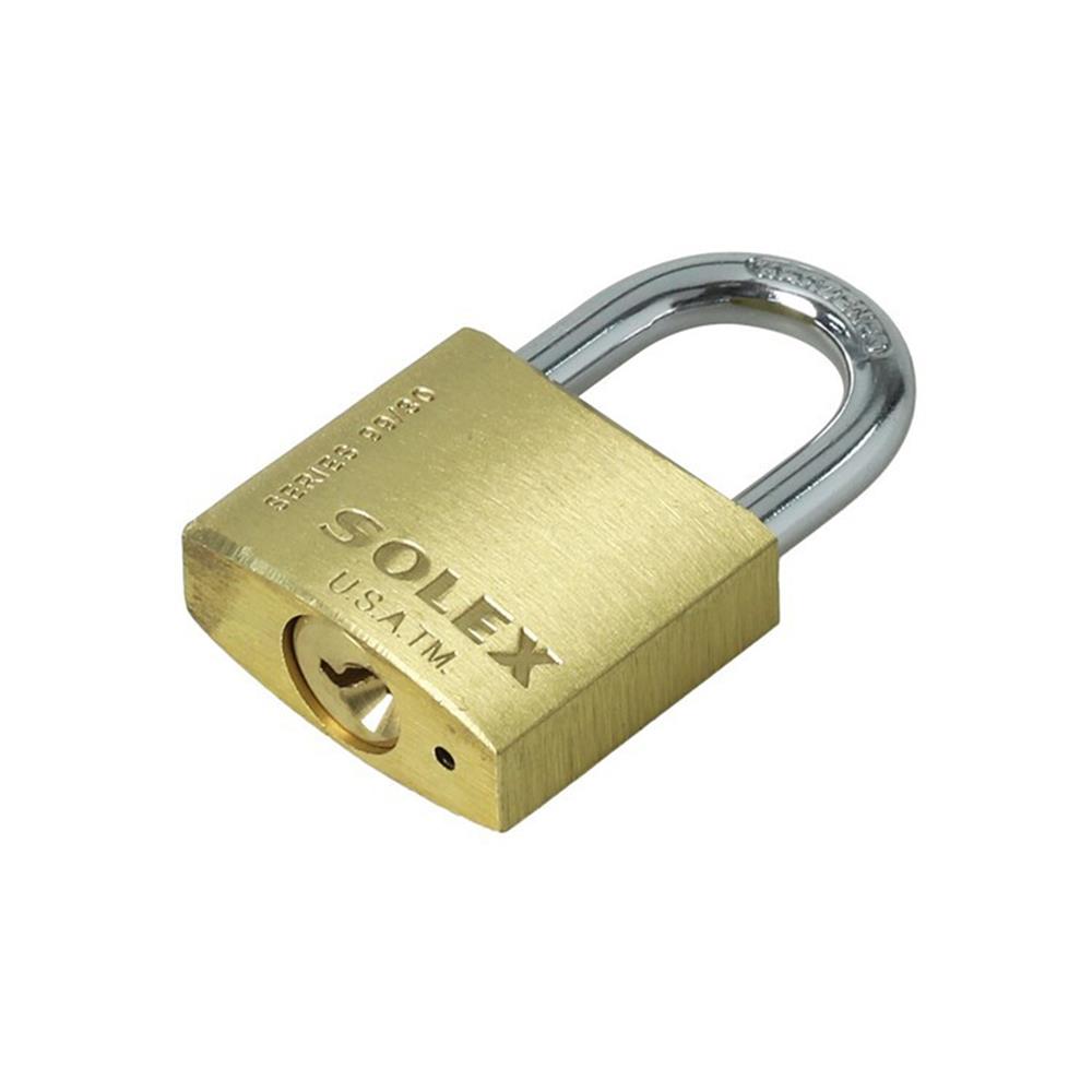 กุญแจสปริง SOLEX SL99 30 มม. สีทองเหลือง