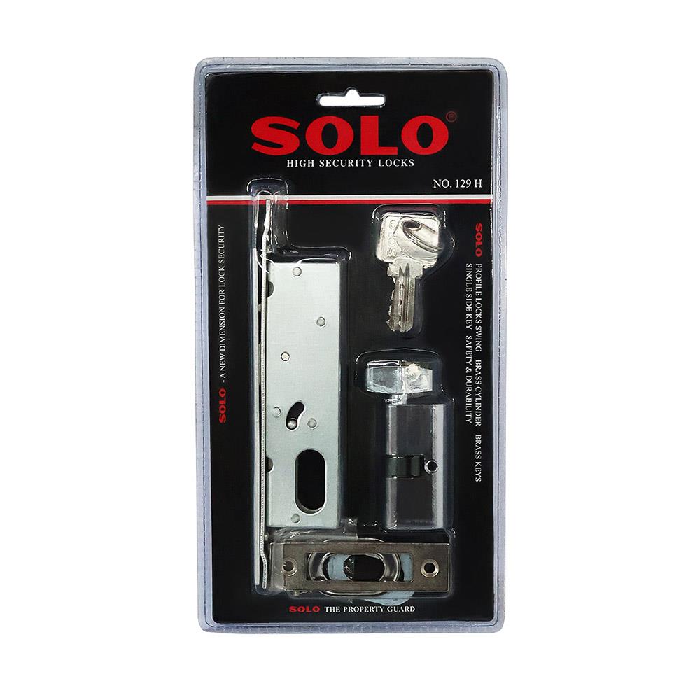 กุญแจบานเลื่อน SOLO 129H สีสเตนเลส